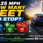 At 25 MPH How Many Feet to Stop Complete Breakdown