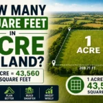 how many square feet in acre of land