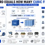 1 yard equals how many cubic feet