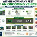 Within How Many Feet of an Oncoming Vehicle