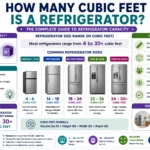 how many cubic feet is a refrigerator