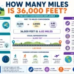 how many miles is 36000 feet