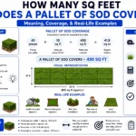 how many sq feet does a pallet of sod cover