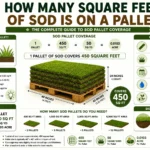 how many square feet of sod is on a pallet