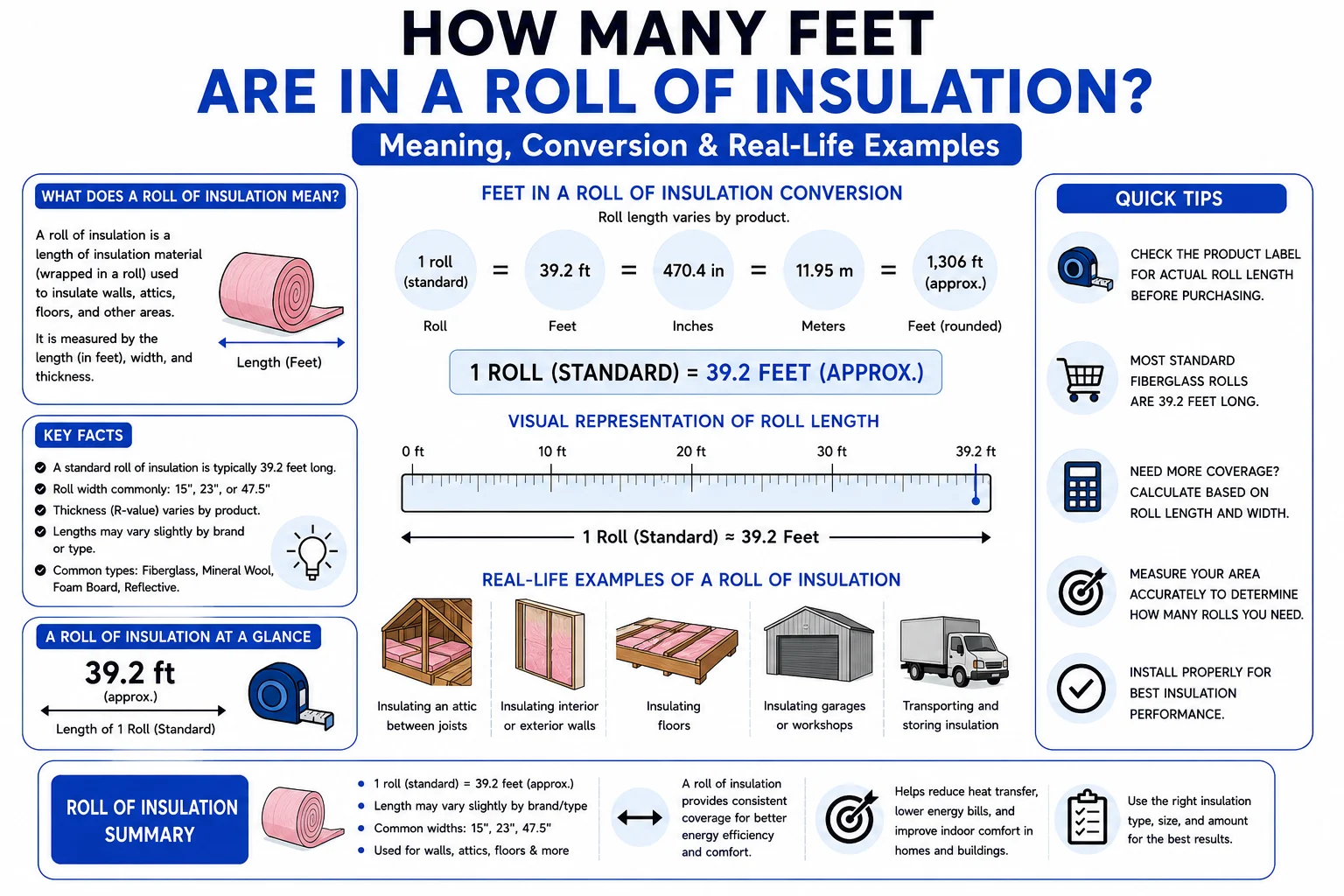 how many feet are in a roll of insulation