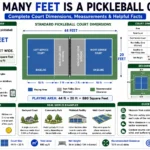 how many feet is a pickleball court
