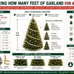 how many feet of garland for a 9ft tree