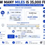 how many miles is 35000 feet