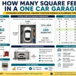 how many square feet in a one car garage