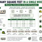 how many square feet in a single wide trailer
