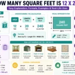 How Many Square Feet Is 12 x 20?