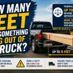 How Many Feet Can Something Hang Out of a Truck