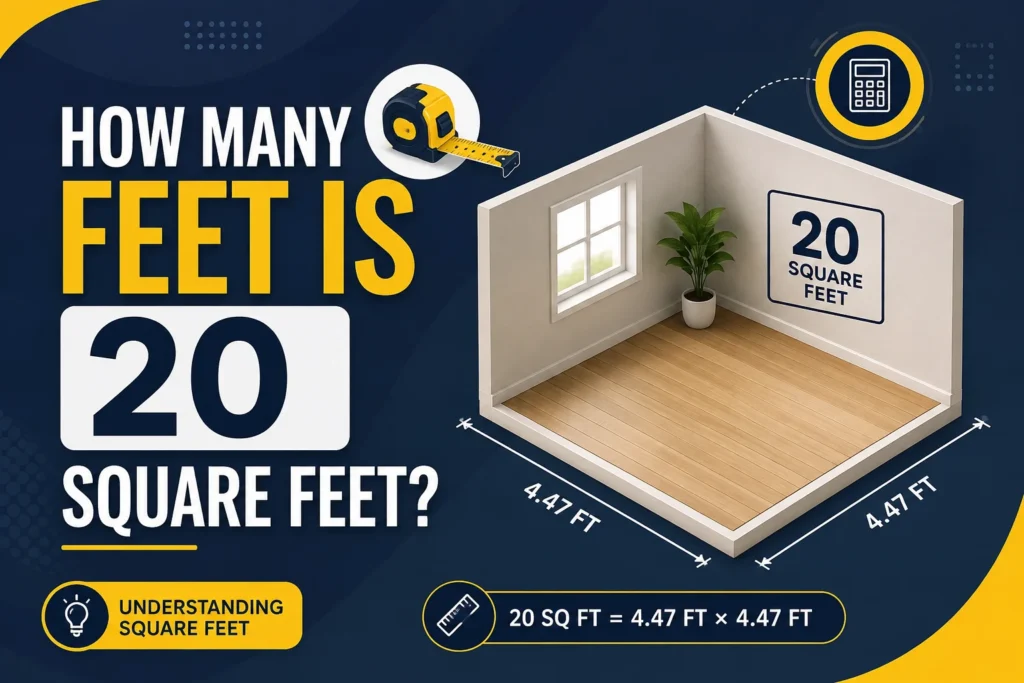 How Many Feet Is 20 Square Feet