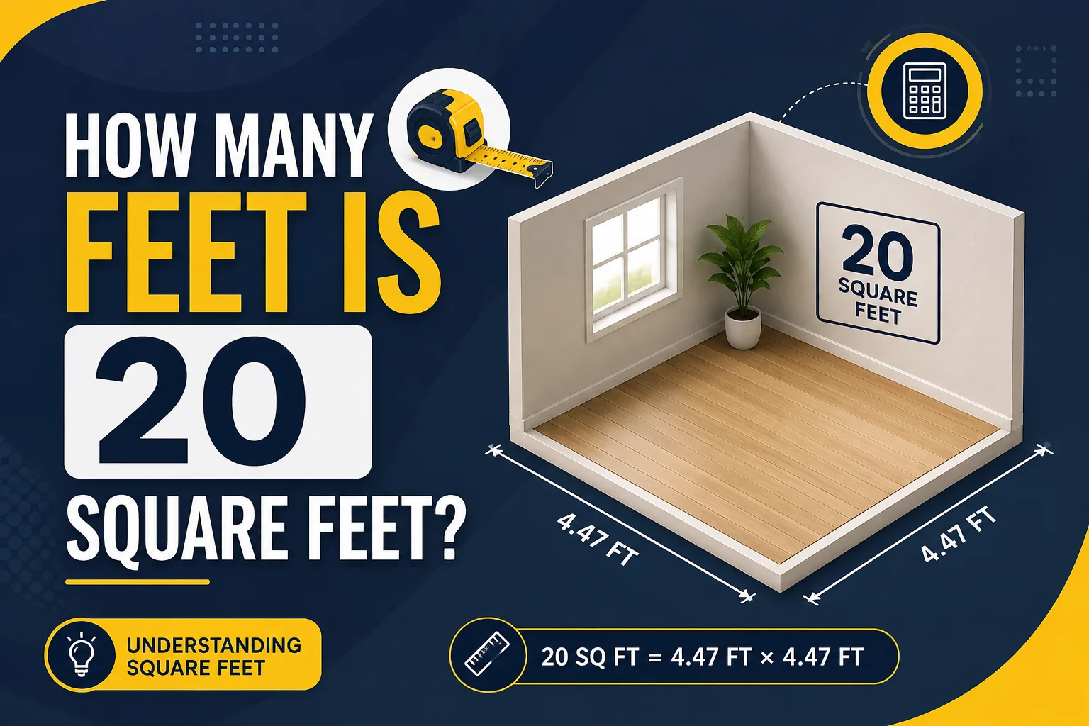 How Many Feet Is 20 Square Feet