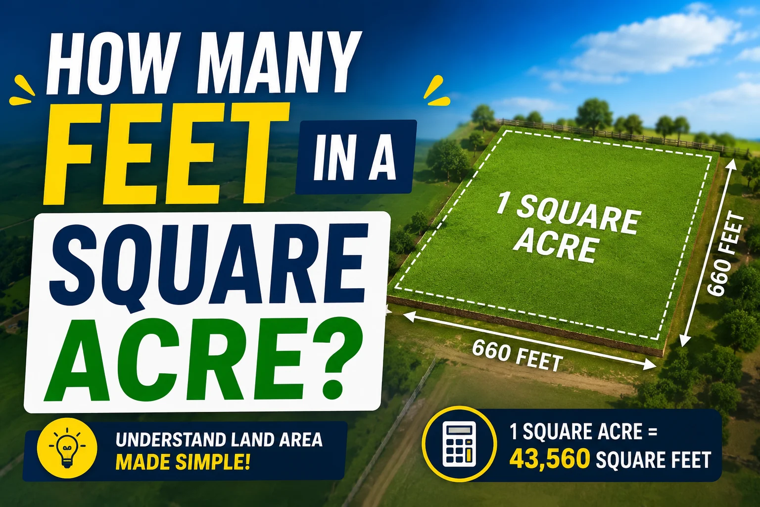 How Many Feet in a Square Acre