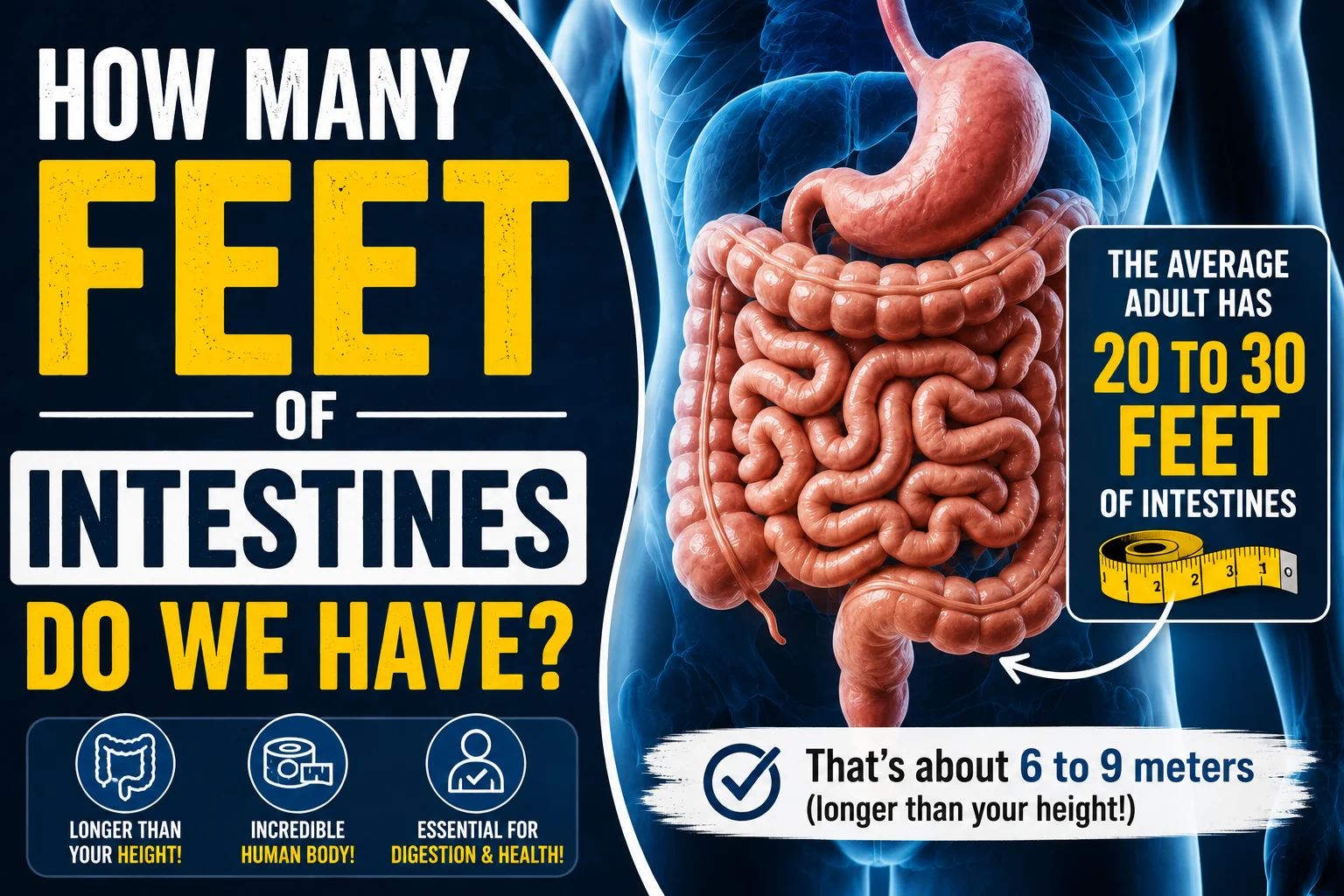 How Many Feet of Intestines Do We Have