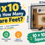 10x10 equals how many square feet