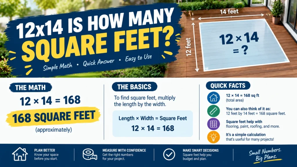 12x14 is how many square feet