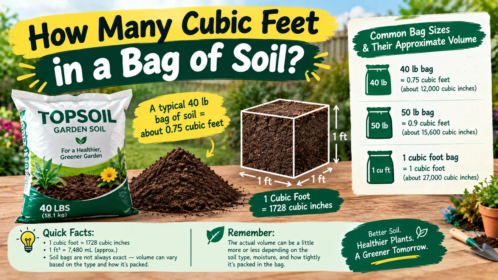 How Many Cubic Feet in a Bag of Soil