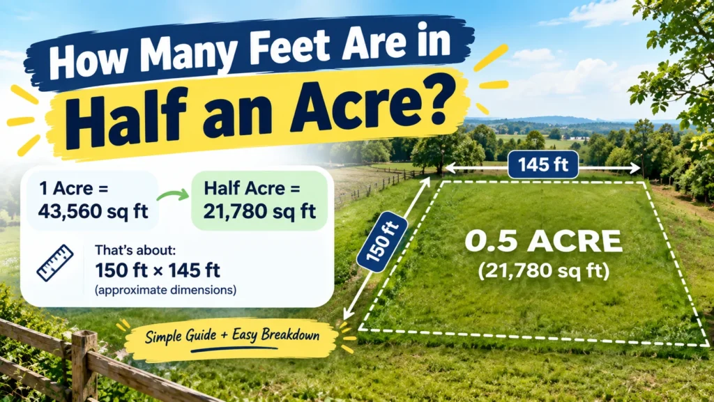 How Many Feet Are in Half an Acre