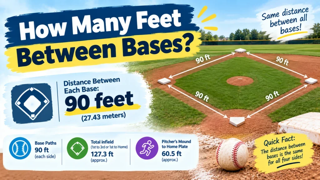 How Many Feet Between Bases