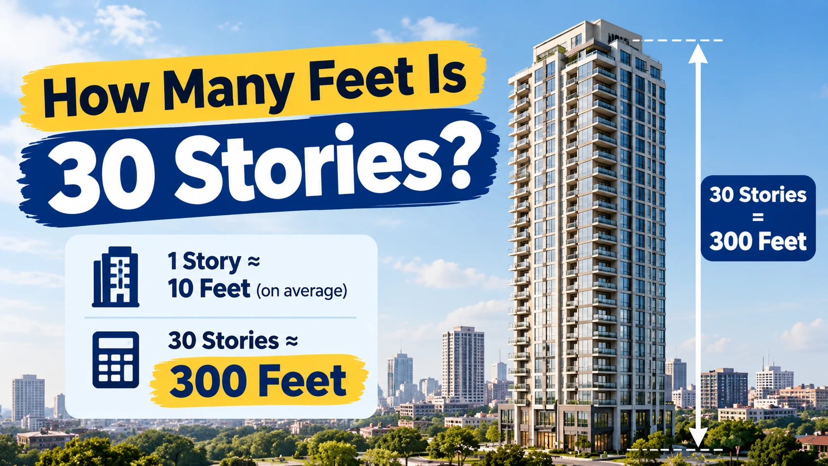 How Many Feet Is 30 Stories