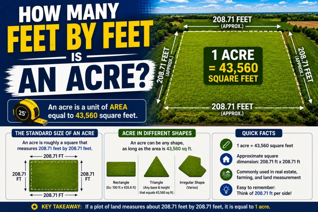 How Many Feet by Feet Is an Acre