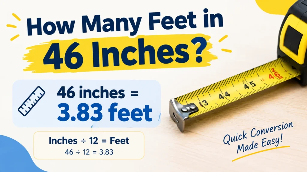 How Many Feet in 46 Inches