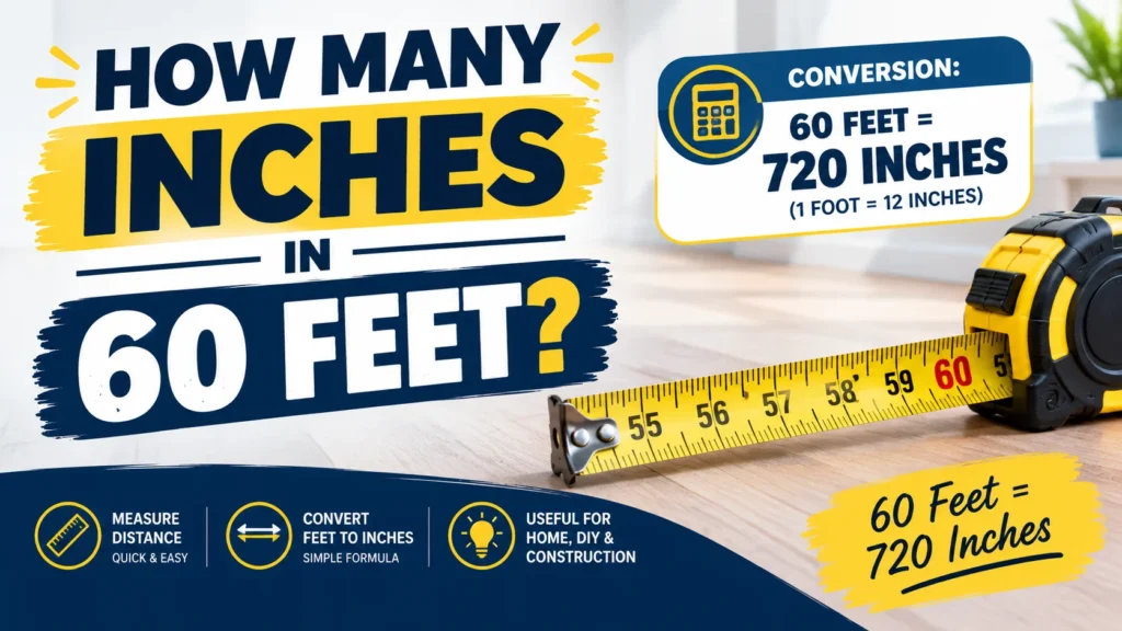 How Many Inches in 60 Feet