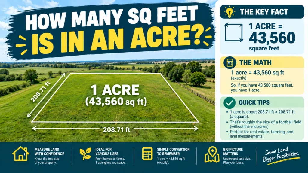 How Many Sq Feet Is in an Acre
