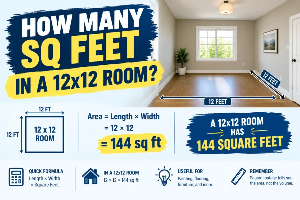 How Many Sq Feet in a 12x12 Room