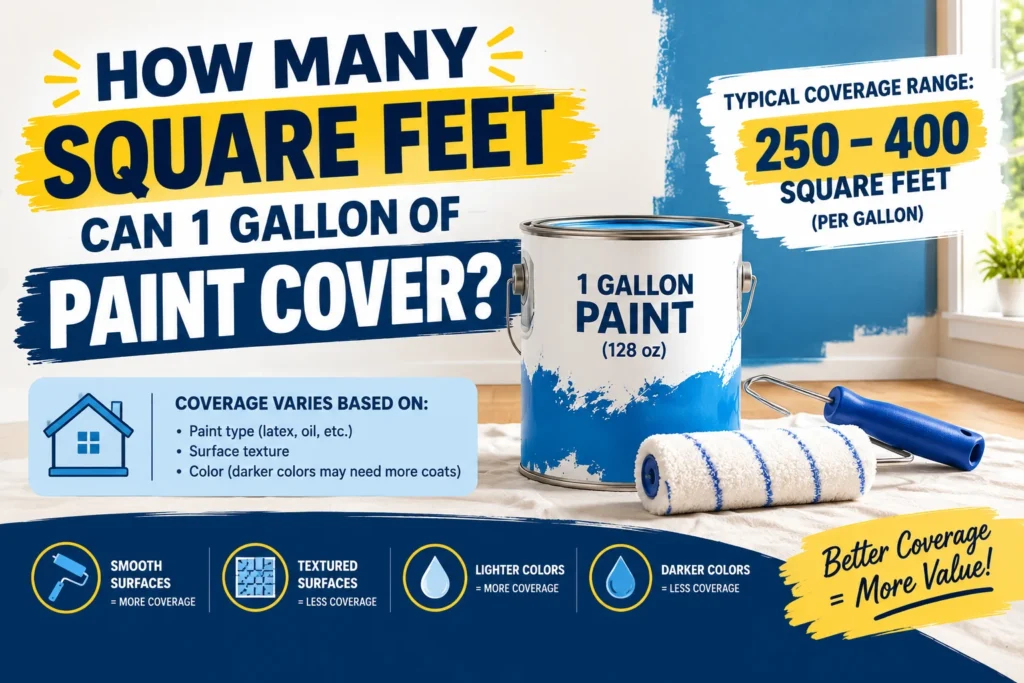 How Many Square Feet Can 1 Gallon of Paint Cover