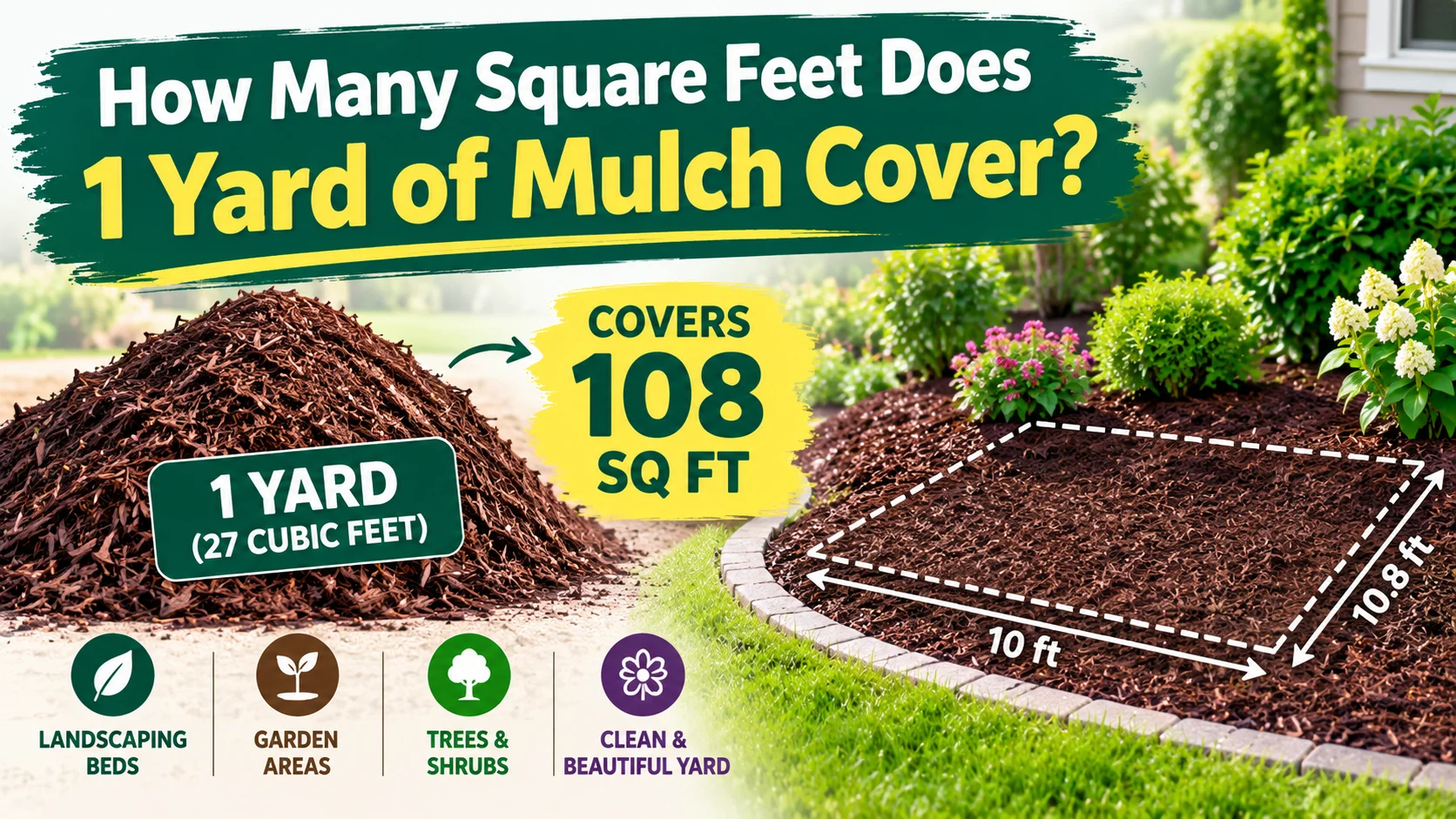 How Many Square Feet Does 1 Yard of Mulch Cover