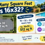 How Many Square Feet Is 16x32