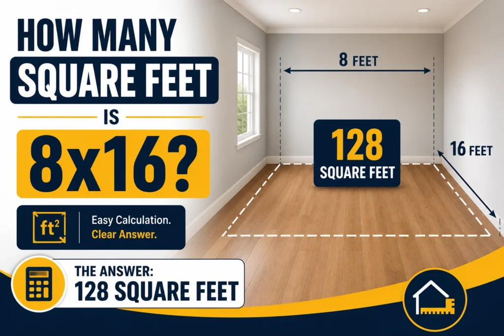How Many Square Feet Is 8x16