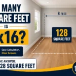 How Many Square Feet Is 8x16