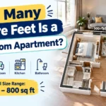 How Many Square Feet Is a 1 Bedroom Apartment