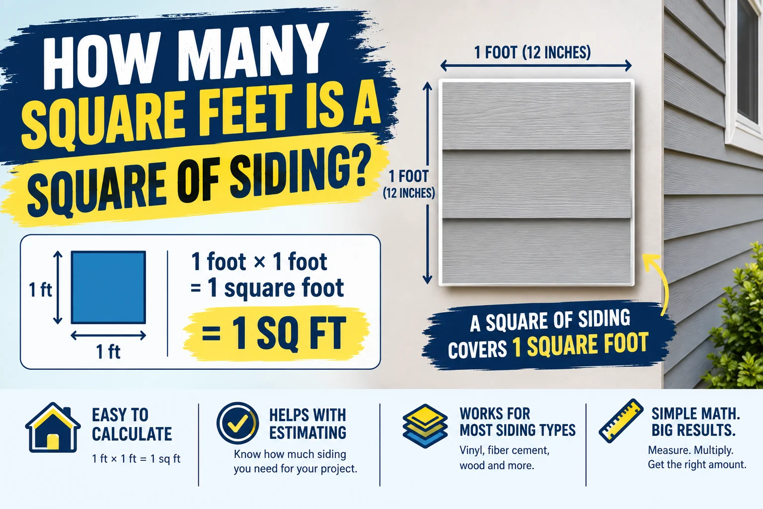 How Many Square Feet Is a Square of Siding