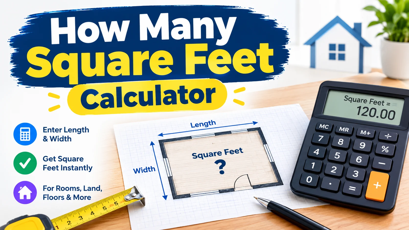 ow Many Square Feet Calculator
