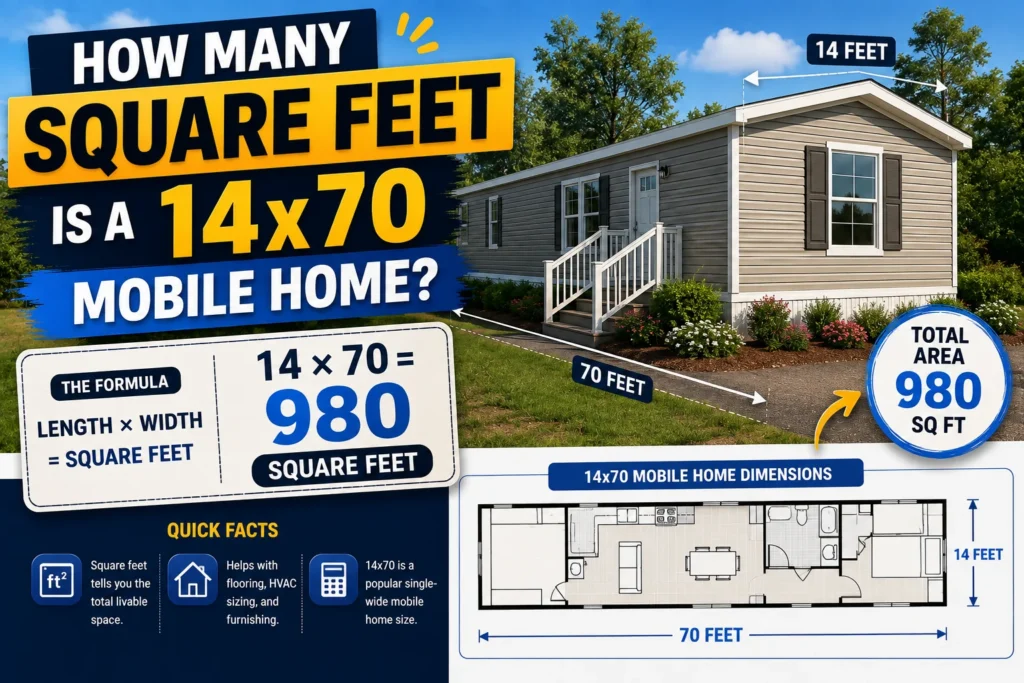 ow Many Square Feet Is a 14x70 Mobile Home