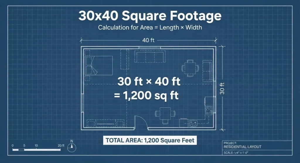 30x40 Is How Many Square Feet
