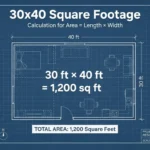 30x40 Is How Many Square Feet