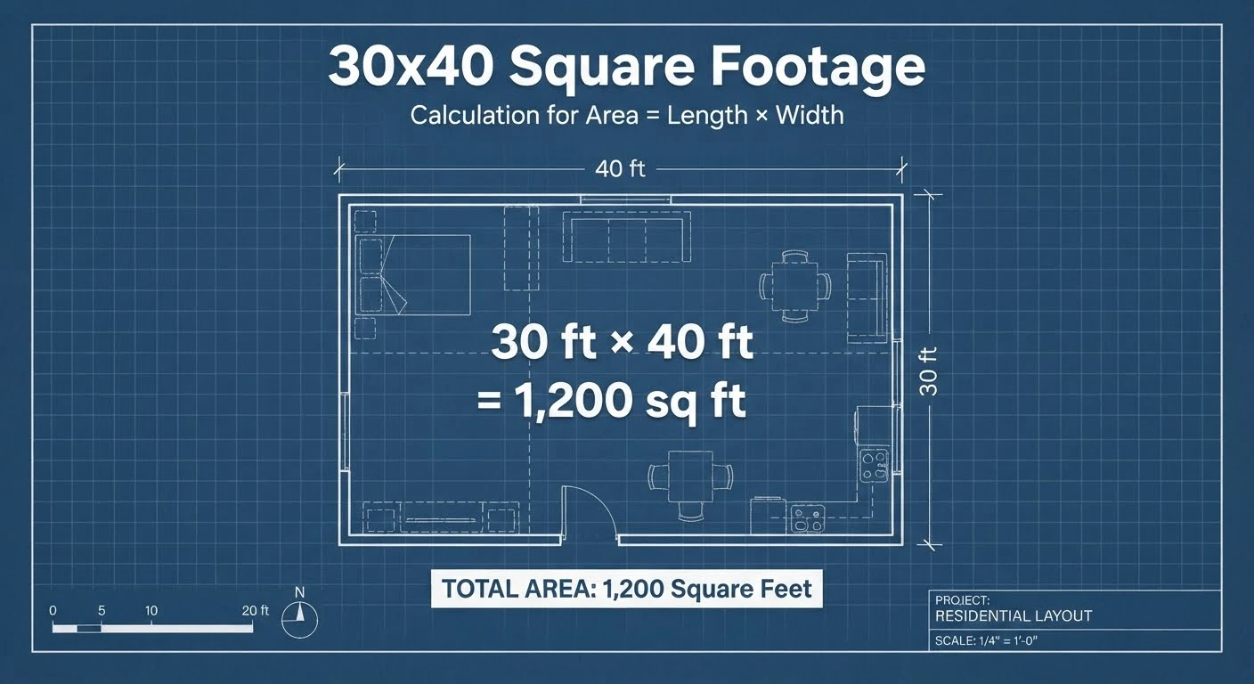 30x40 Is How Many Square Feet