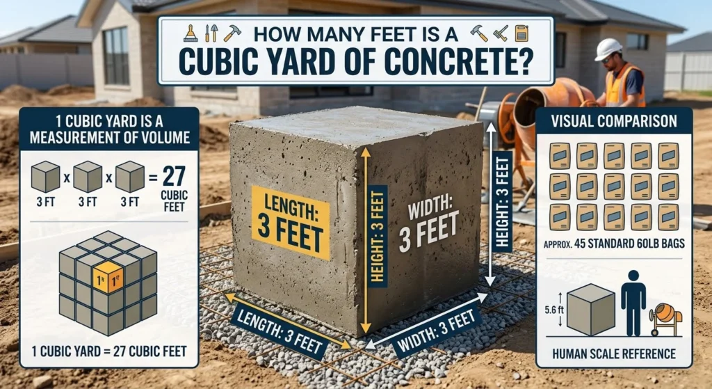 How Many Feet Is a Yard of Concrete