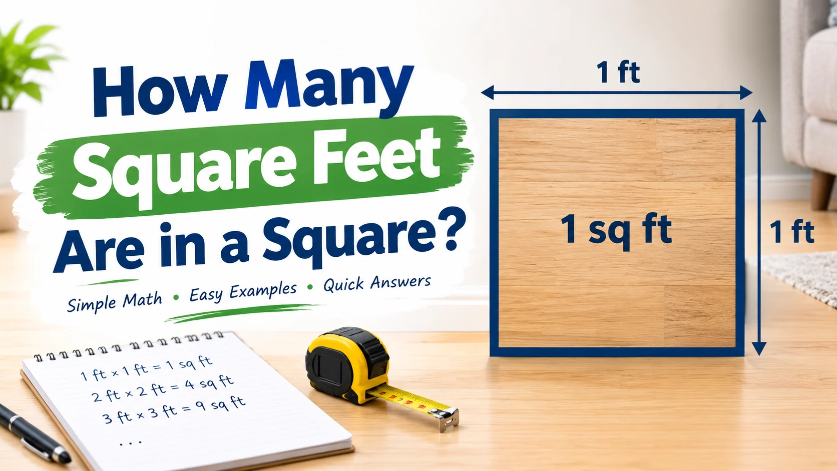 How Many Square Feet Are in a Square