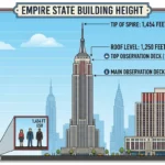 how many feet empire state building