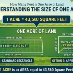 how many feet is one acre of land