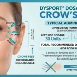 how many units of dysport for crows feet